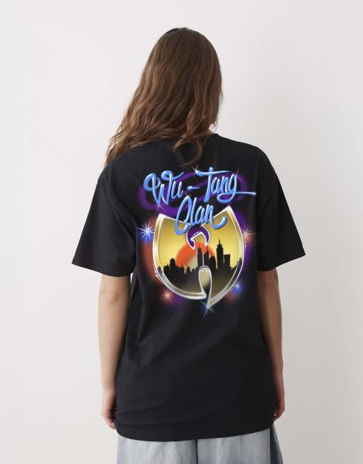 PRNT x Wu-Tang Clan airbrush relaxed fit t-shirt in black - BLACK, 2 of 4