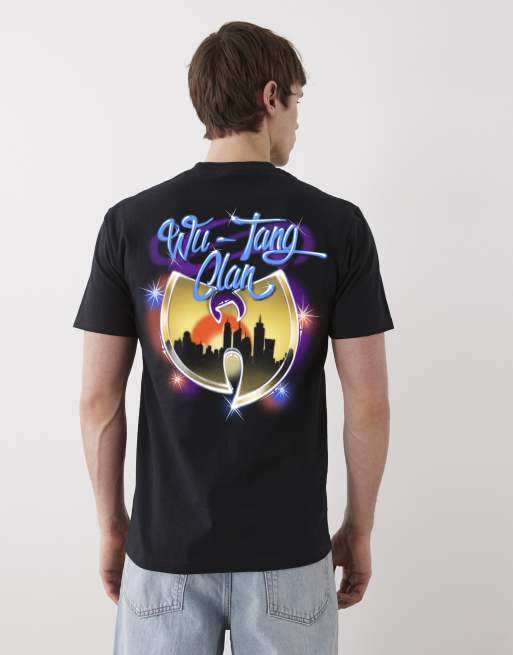PRNT x Wu-Tang Clan airbrush relaxed fit t-shirt in black - BLACK, 3 of 4