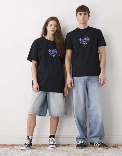 PRNT x Wu-Tang Clan airbrush relaxed fit t-shirt in black - BLACK, 4 of 4