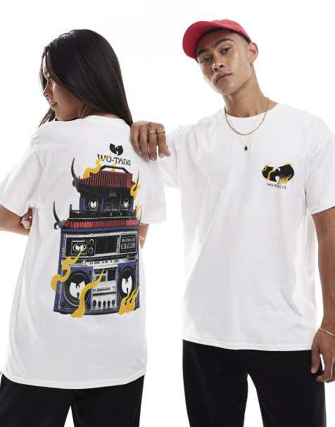 PRNT x Wu-Tang Clan boombox relaxed fit t-shirt in white - WHITE - view 1