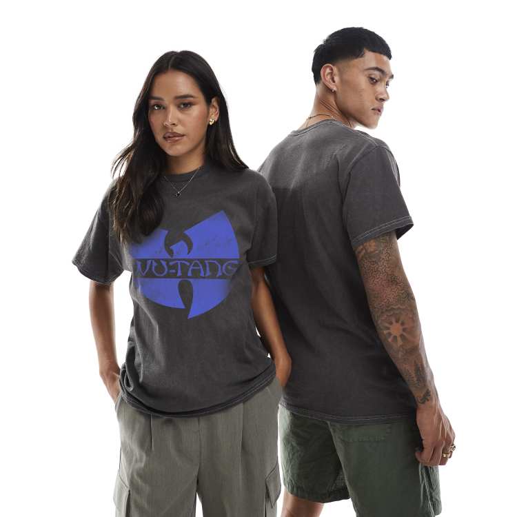 PRNT x Wu-Tang Clan Clan relaxed fit t-shirt in charcoal overdye
