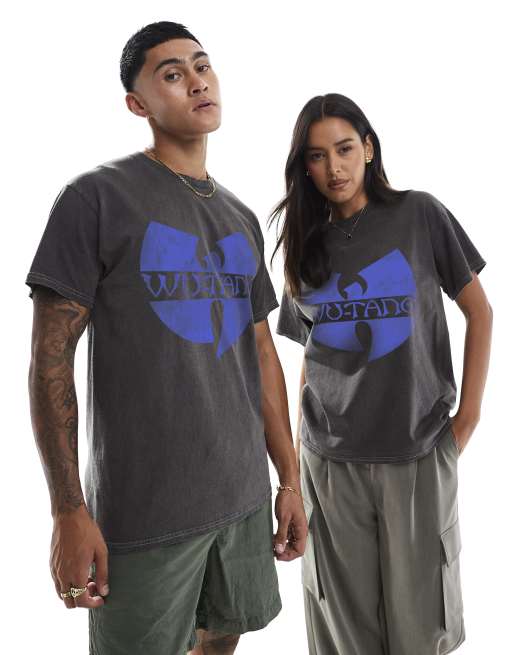 PRNT x Wu-Tang Clan Clan relaxed fit t-shirt in charcoal overdye - CHARCOAL, 2 of 4