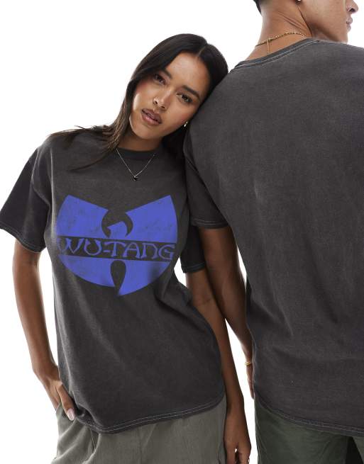 PRNT x Wu-Tang Clan Clan relaxed fit t-shirt in charcoal overdye - CHARCOAL, 3 of 4