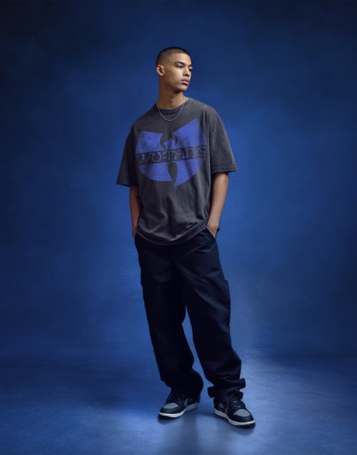 PRNT x Wu-Tang Clan Clan relaxed fit t-shirt in charcoal overdye - CHARCOAL, 4 of 4