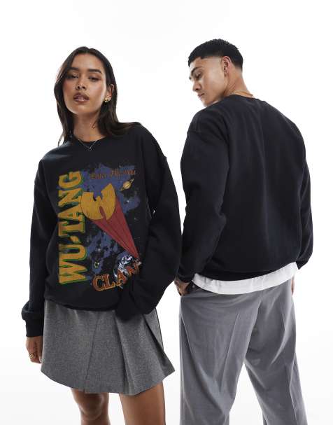 PRNT x Wu-Tang Clan enter space relaxed fit sweatshirt in black - BLACK - view 1