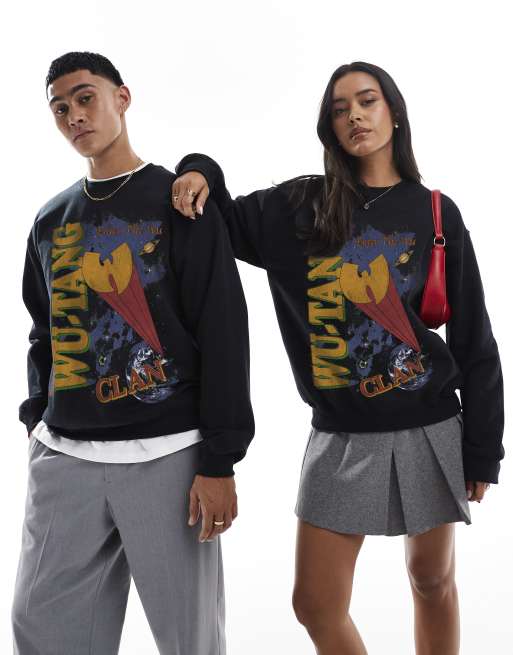 PRNT x Wu-Tang Clan enter space relaxed fit sweatshirt in black - BLACK, 2 of 4