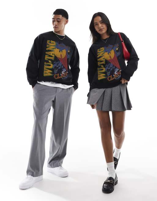 PRNT x Wu-Tang Clan enter space relaxed fit sweatshirt in black - BLACK, 4 of 4