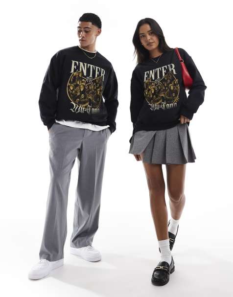 PRNT x Wu-Tang Clan Enter the wu relaxed fit sweatshirt in black - BLACK - view 1