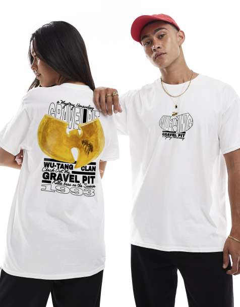 PRNT x Wu-Tang Clan gravel pit relaxed fit t-shirt in white - WHITE - view 1