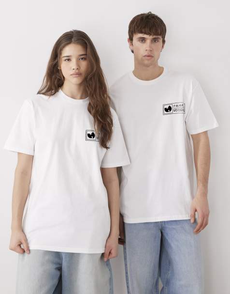 PRNT x Wu-Tang Clan poster relaxed fit t-shirt in white - WHITE - view 1