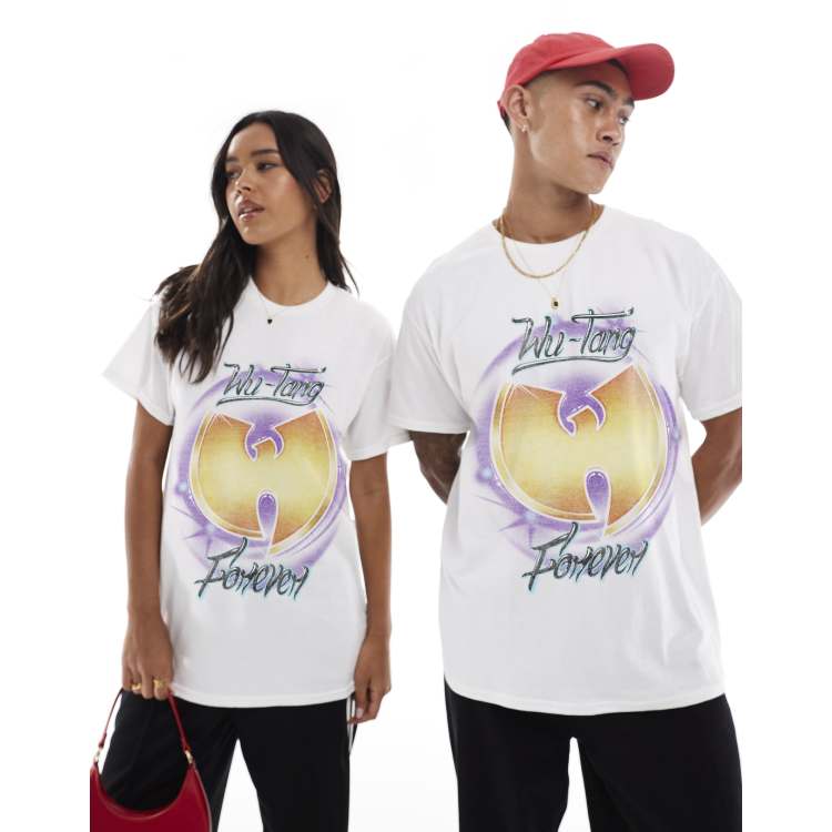 PRNT x Wu-Tang Clan spray relaxed fit t-shirt in white - WHITE | ASOS
