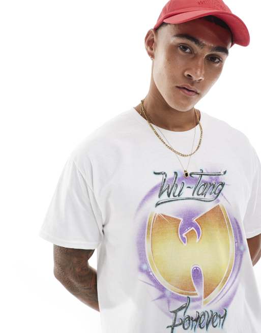 PRNT x Wu-Tang Clan spray relaxed fit t-shirt in white - WHITE | ASOS