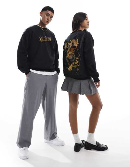 PRNT x Wu-Tang Clan tiger relaxed fit sweatshirt in black - BLACK, 3 of 4