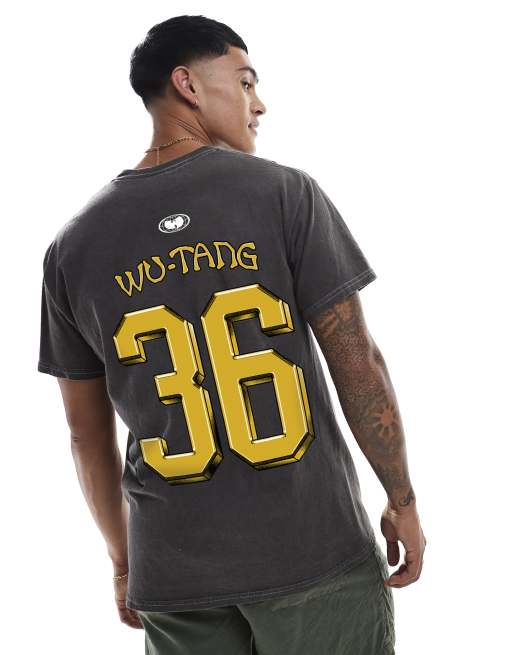 PRNT x Wu-Tang Clan tiger style relaxed fit t-shirt in charcoal