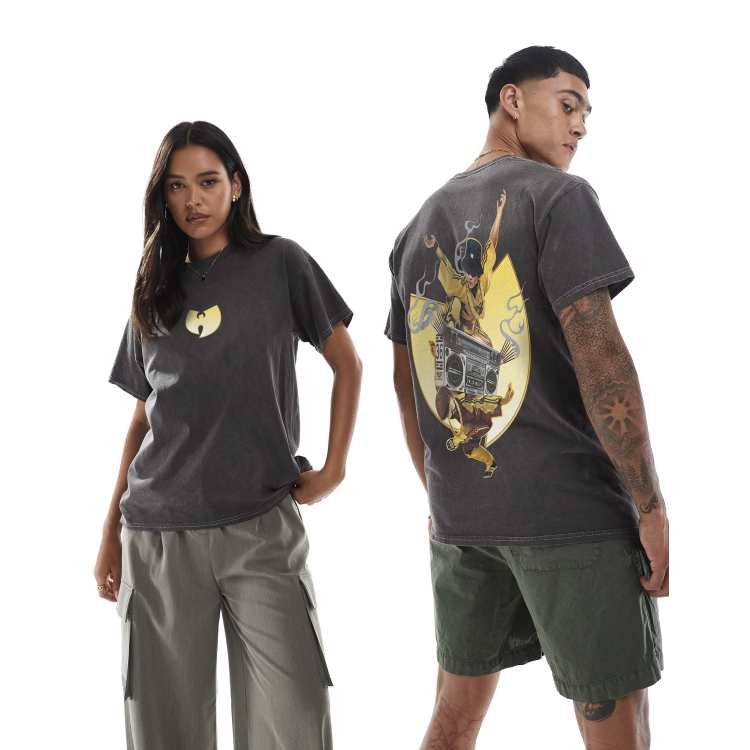 PRNT x Wu-Tang Clan toronto relaxed fit t-shirt in charcoal