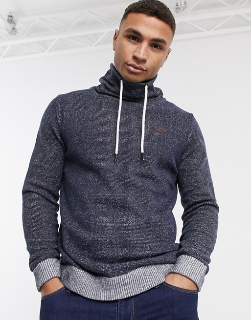 Produkt funnel neck with draw string knit