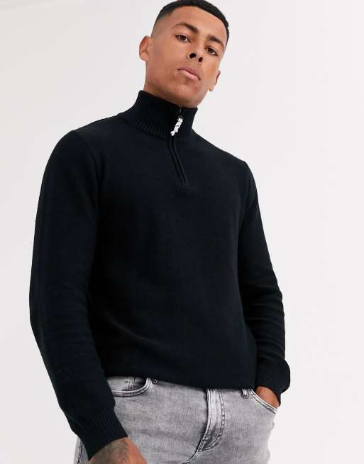 Half zip jumper asos store