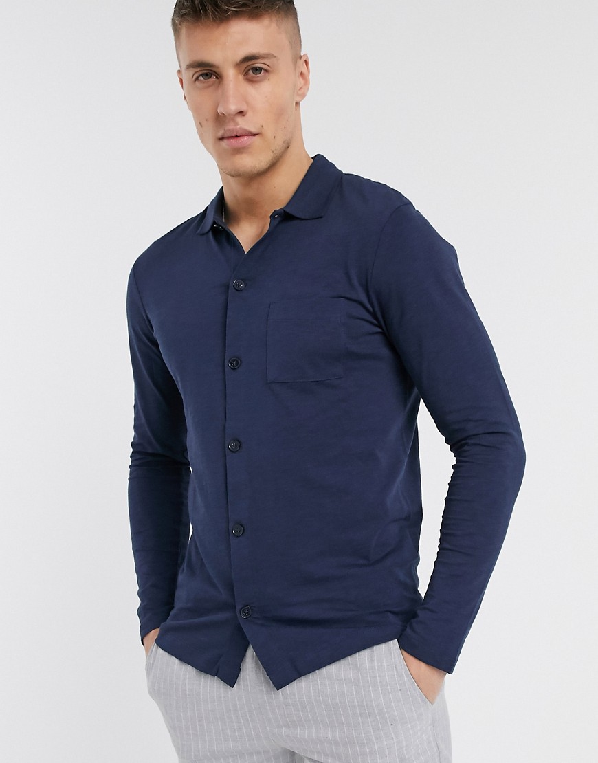 Produkt – Skjorta i ekologiskt material-Blå