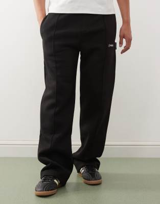 Prohibited Prohibited 360 gsm oversized logo loose joggers in black