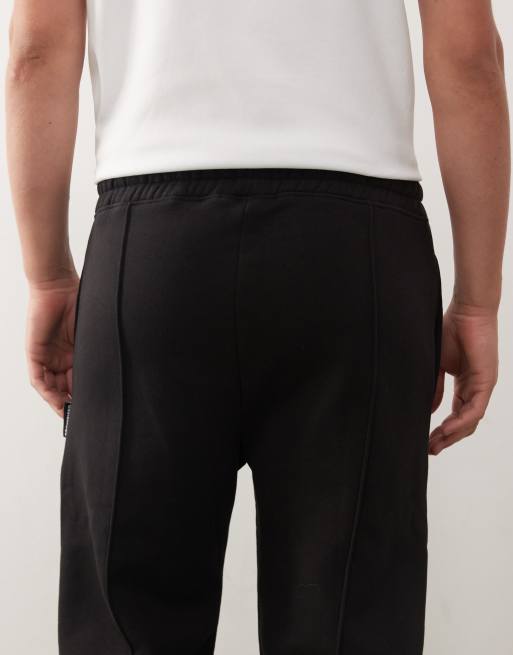 Prohibited 360 gsm oversized logo loose joggers in black, 4 of 5
