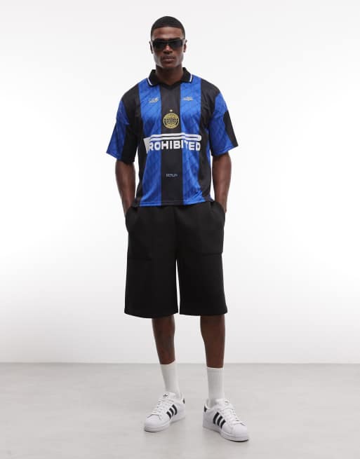 Prohibited - Adriano - Maillot de football avec col - Bleu, 2 de 9