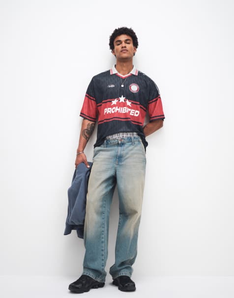 Prohibited - Basler - Voetbalshirt met kraagje in rood - view 1