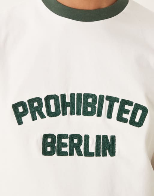 Prohibited – Biały T-shirt z kontrastowymi elementami, 5 z 5