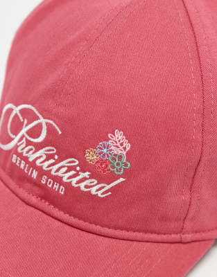 Prohibited Bohemian Cap In Red