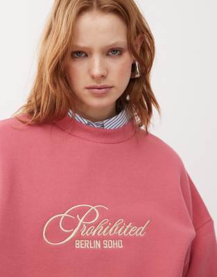 Prohibited - Bohemian - Vintage-Sweatshirt in Rot