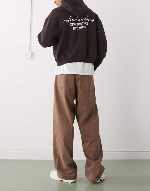 Prohibited - Brun og løstsiddende denimjeans, 3 af 5