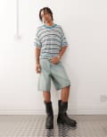 [Prohibited] Prohibited denim jorts in light blue W38 Blue