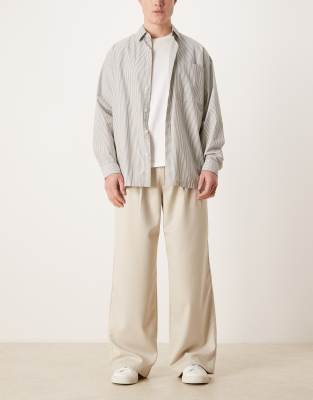 Prohibited Double Pleated Pants In Neutral