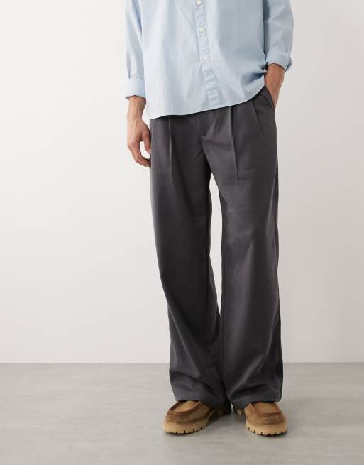 Prohibited double pleated trousers in grey, 2 of 9
