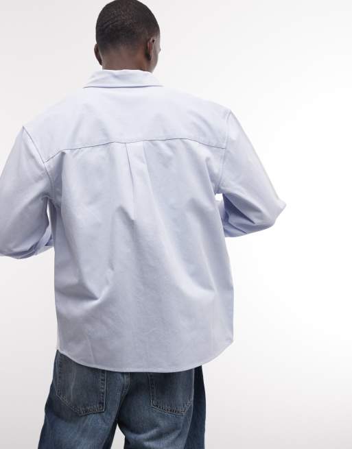 Prohibited dress long sleeve shirt in blue, 5 of 5