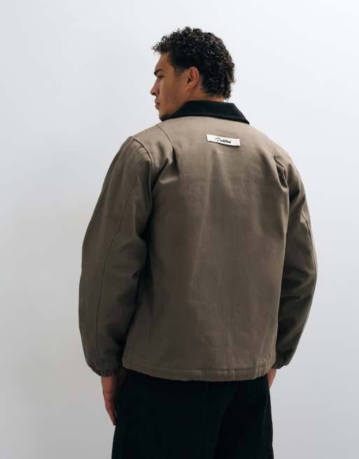 Prohibited fireman clasp jacket in ash green, 3 of 5