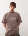 [Prohibited] Prohibited five-star graphic t-shirt in brown-Grey XS BROWN