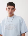 [Prohibited] Prohibited five-star graphic t-shirt in light blue M Blue