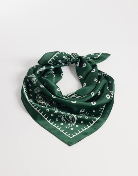 Prohibited - Foulard verde con logo - view 1