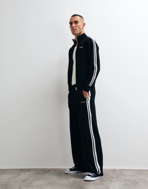 Prohibited varsity knit jacket and straight fit joggers co-ord, 3 van 3