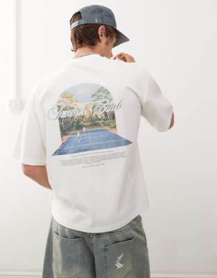 Prohibited - Grand Match - T-shirt imprimé - Blanc cassé