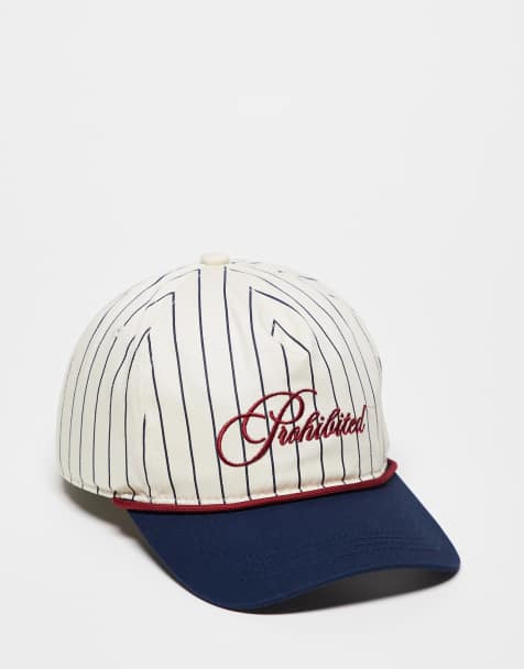 Prohibited grand resort cap in navy pinstripes - view 1
