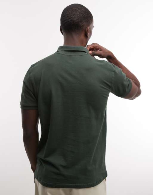 Prohibited hampton knitted polo shirt in green, 4 of 5