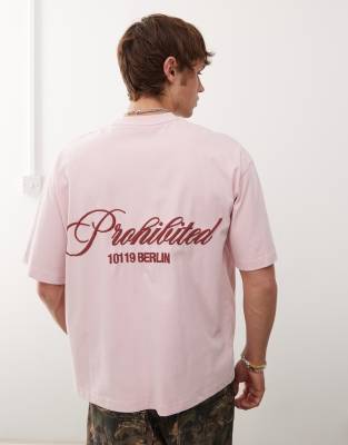 hometown graphic T-shirt in pink
