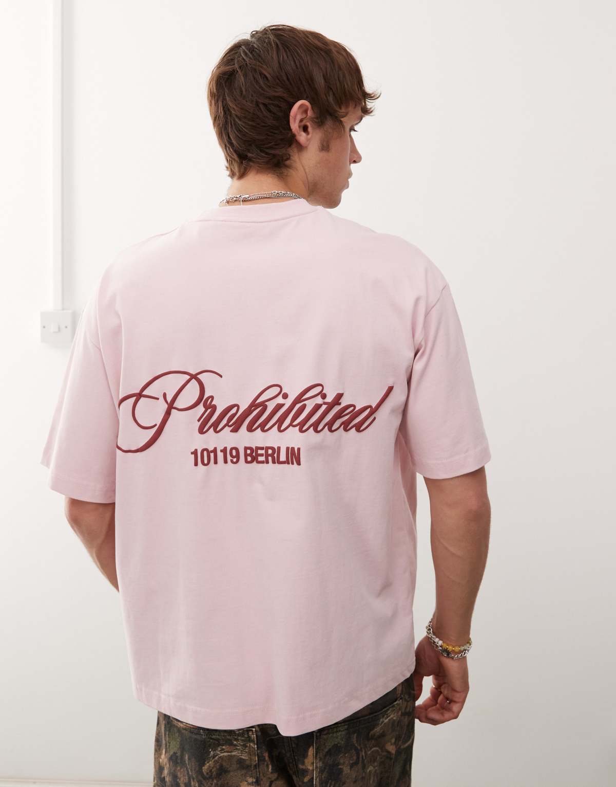 Prohibited hometown graphic t-shirt in pink