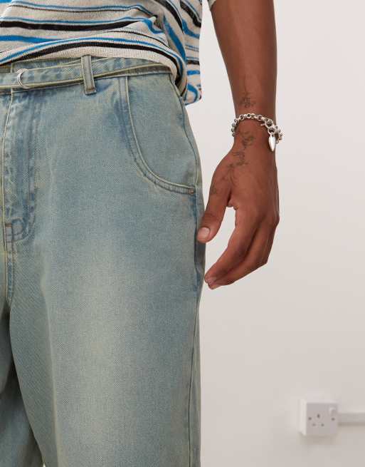 Prohibited – Jeans-Jorts in Hellblau, 4 von 5