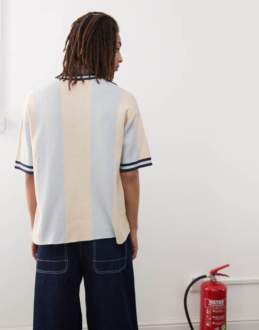 【SCENERITY】Tweet Short Sleeve Knit Textured Open Knit Button-Up Short Sleeve Shirt