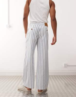 Prohibited Linen Mix Pants In Multi
