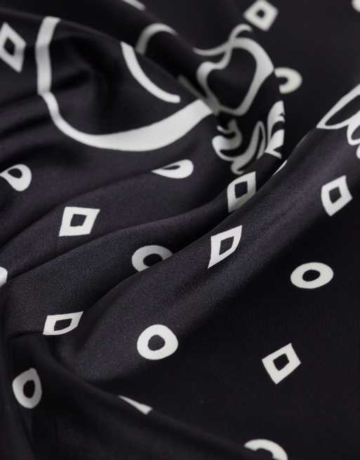 Prohibited logo scarf in black, 2 of 3