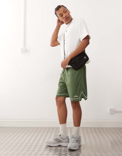 Prohibited mesh shorts in green - view 1