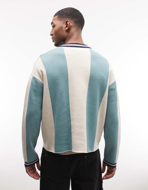 Prohibited overdrive knitted long sleeve jumper in matcha green, 5 of 5